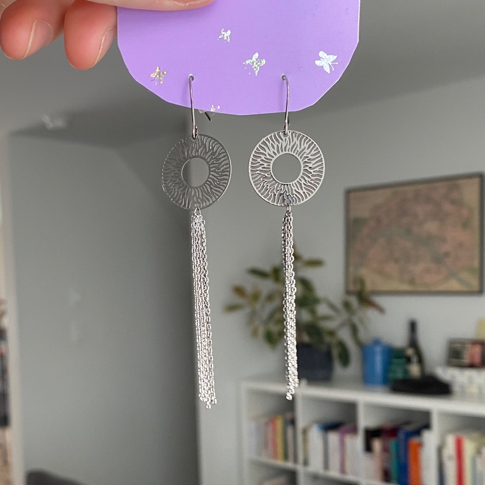 Elegant Silver Dangle Earrings